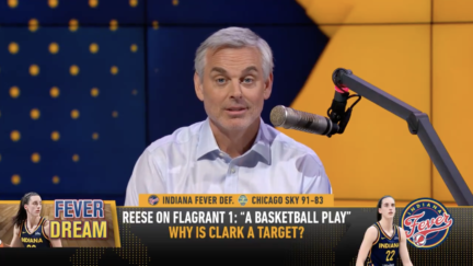 Colin Cowherd reacts to Angel Reese's flagrant foul on Caitlin Clark